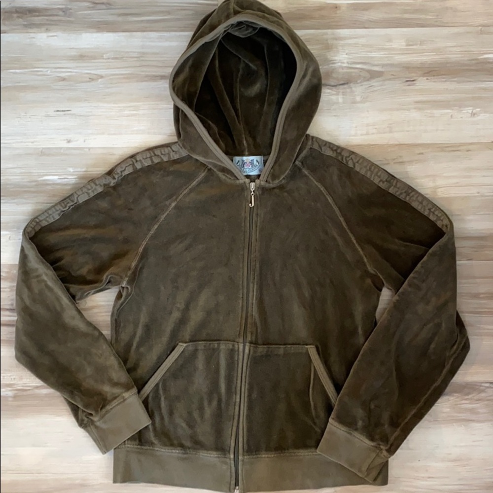 ❤️ Juicy Couture Moss Green Classic Hoodie XL